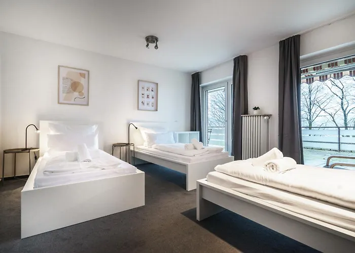 아파트 Wooon I O105 Xxl I 10 Personen I 4 Schlafzimmer I 160m2 I Smart I P I Ibbenbüren